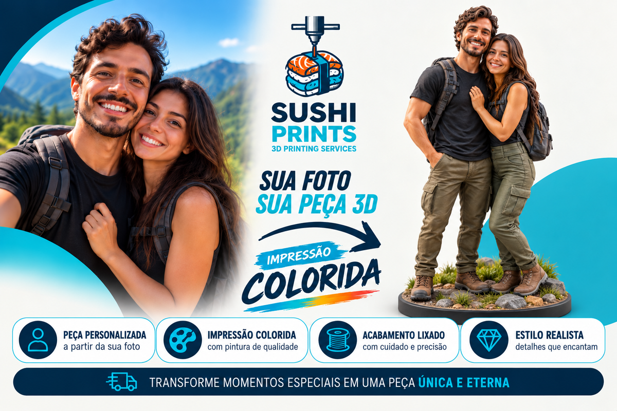 Personalização por Foto Colorida | 2 Pessoas